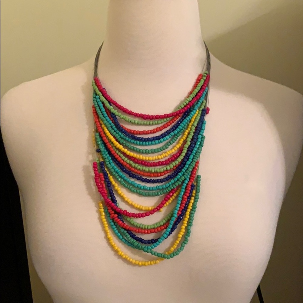 Multi strand Beaded Necklace